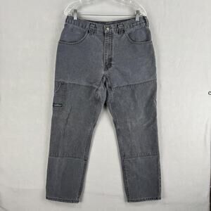 Arborwear Pants Mens 34x29 Gray Canvas Double Front Carpenter Utility Workwear